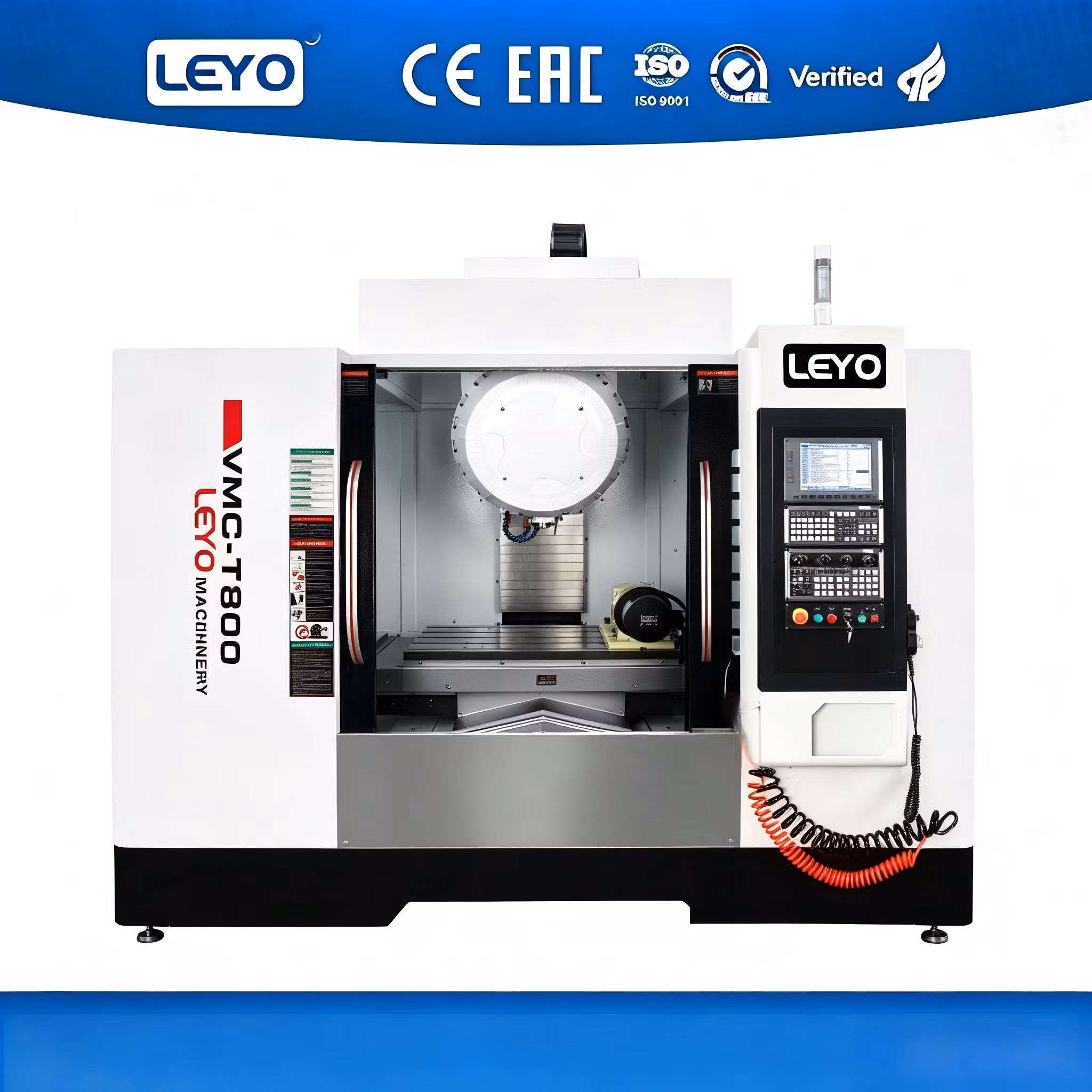 T1000 Compact 3/4/5-Axis CNC Vertical Machining Center with 1000 × 500 × 450 mm Travel